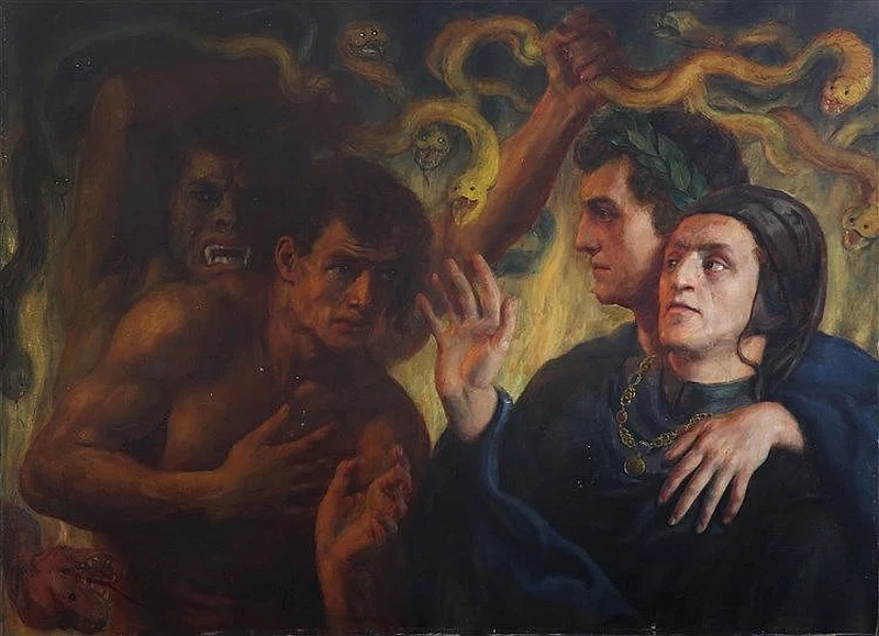 Dante e Vigilio all'inferno